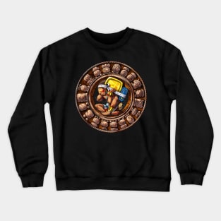 Ancient Mayan Calendar Crewneck Sweatshirt